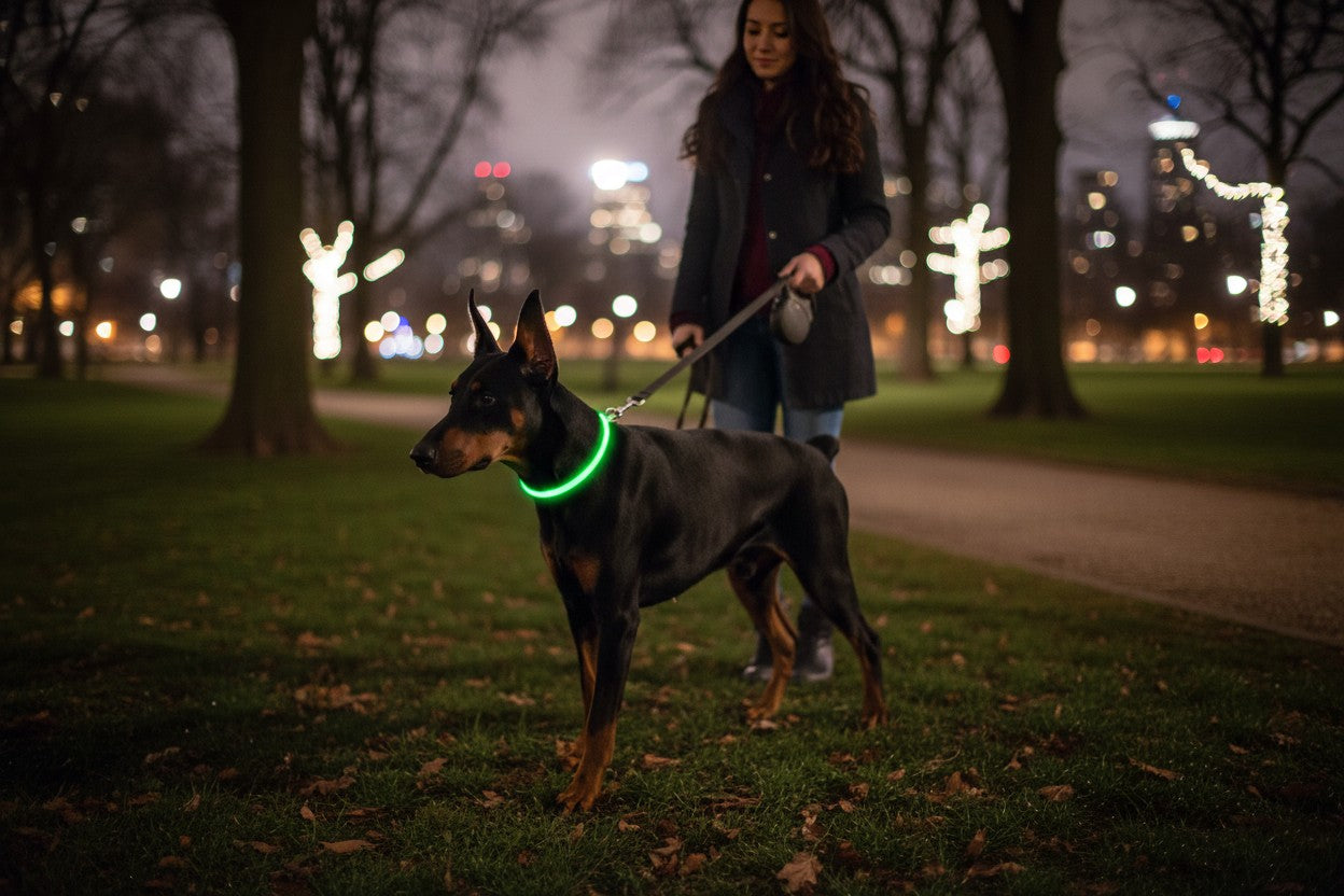 Collar Luminoso de Seguridad para Mascotas Recargable