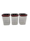 Kit de 3 Contenedores Hermeticos Medianos (1300 ml) Tapa giratoria