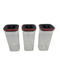 Kit de 3 Contenedores Hermeticos Grandes (2000 ml) Tapa giratoria