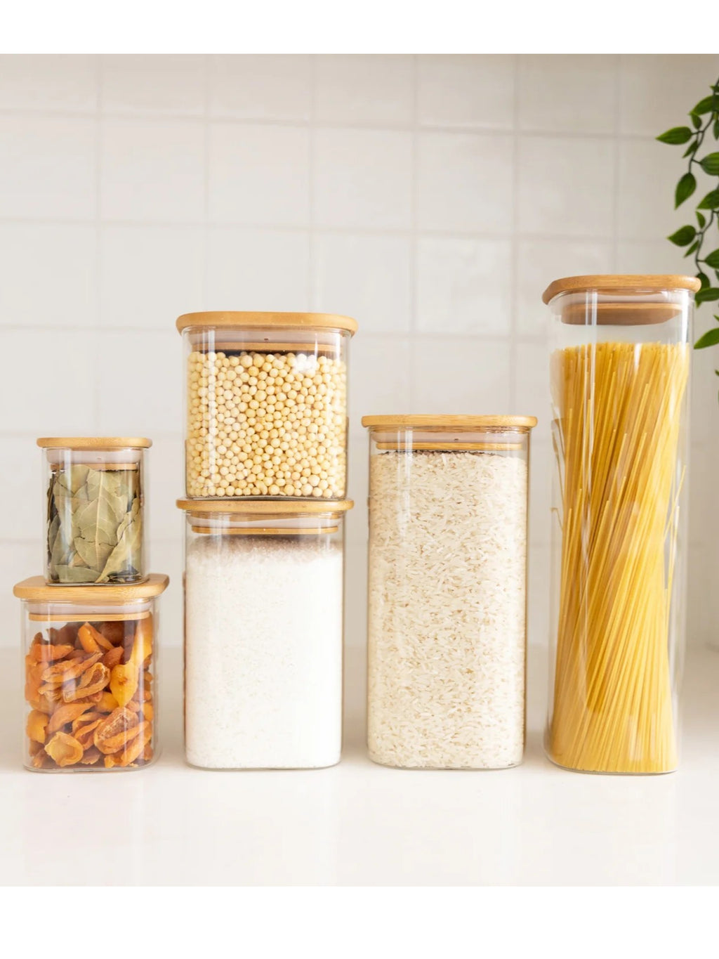 Contenedor Hermetico con Tapa de Bambu - 1900 ml