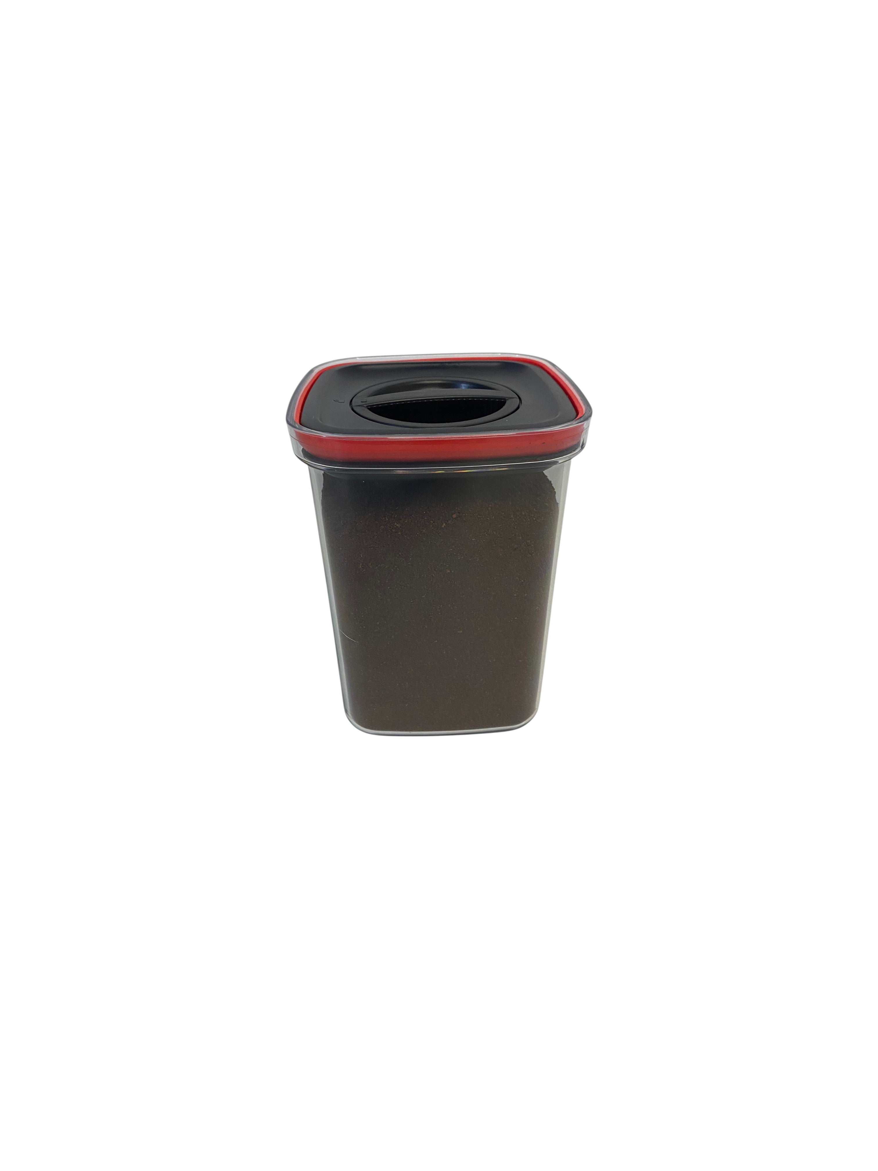 Contenedor Hermetico con Tapa de Bloqueo Giratorio Negra - 1300 ml