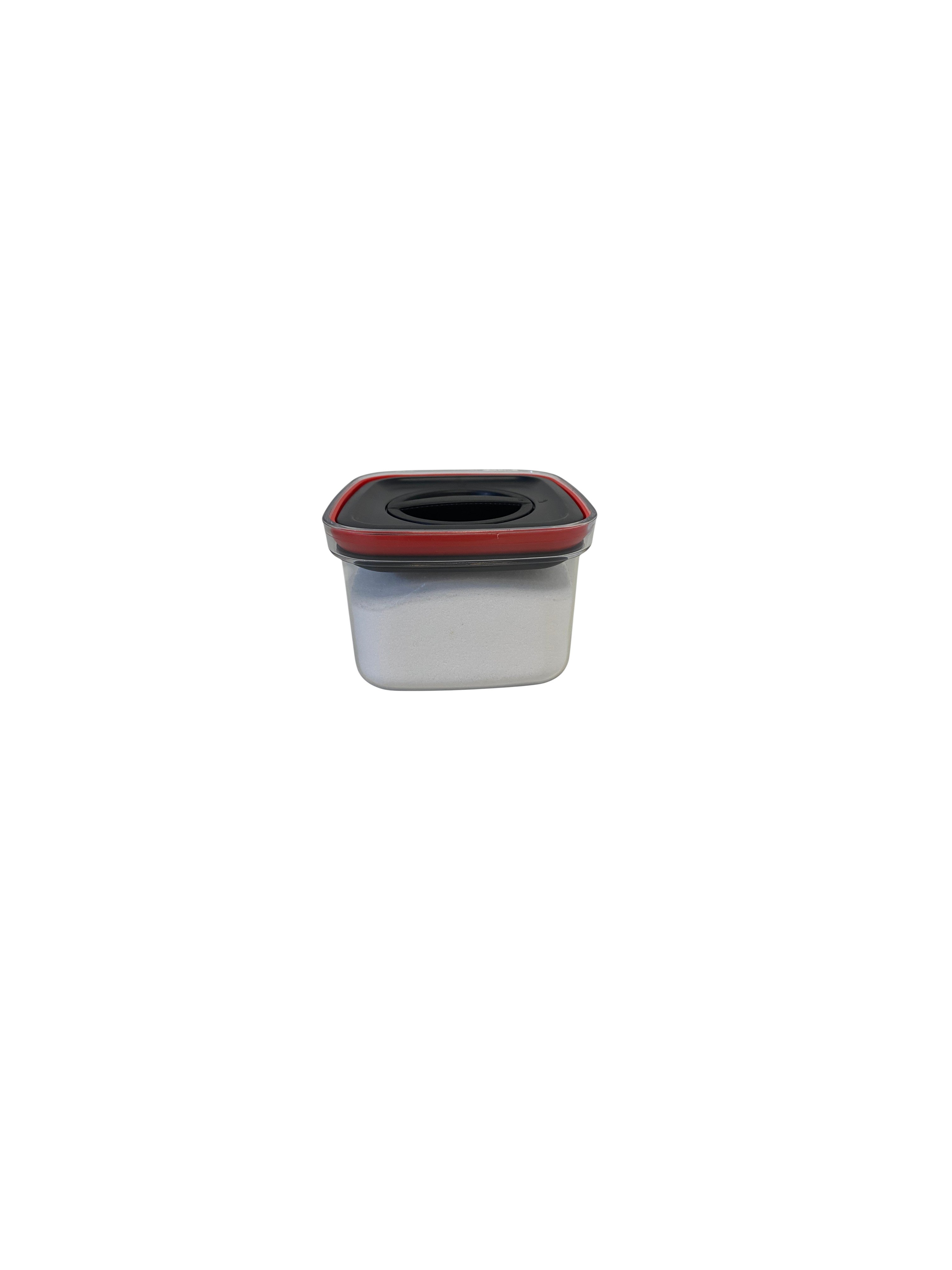 Contenedor Hermetico con Tapa de Bloqueo Giratorio Negra - 600 ml