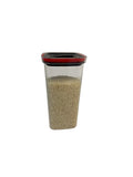 Contenedor Hermetico con Tapa de Bloqueo Giratorio Negra - 2000 ml