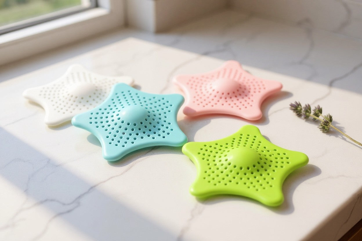 Combo x4 Protectores de Desagüe en Forma de Estrella