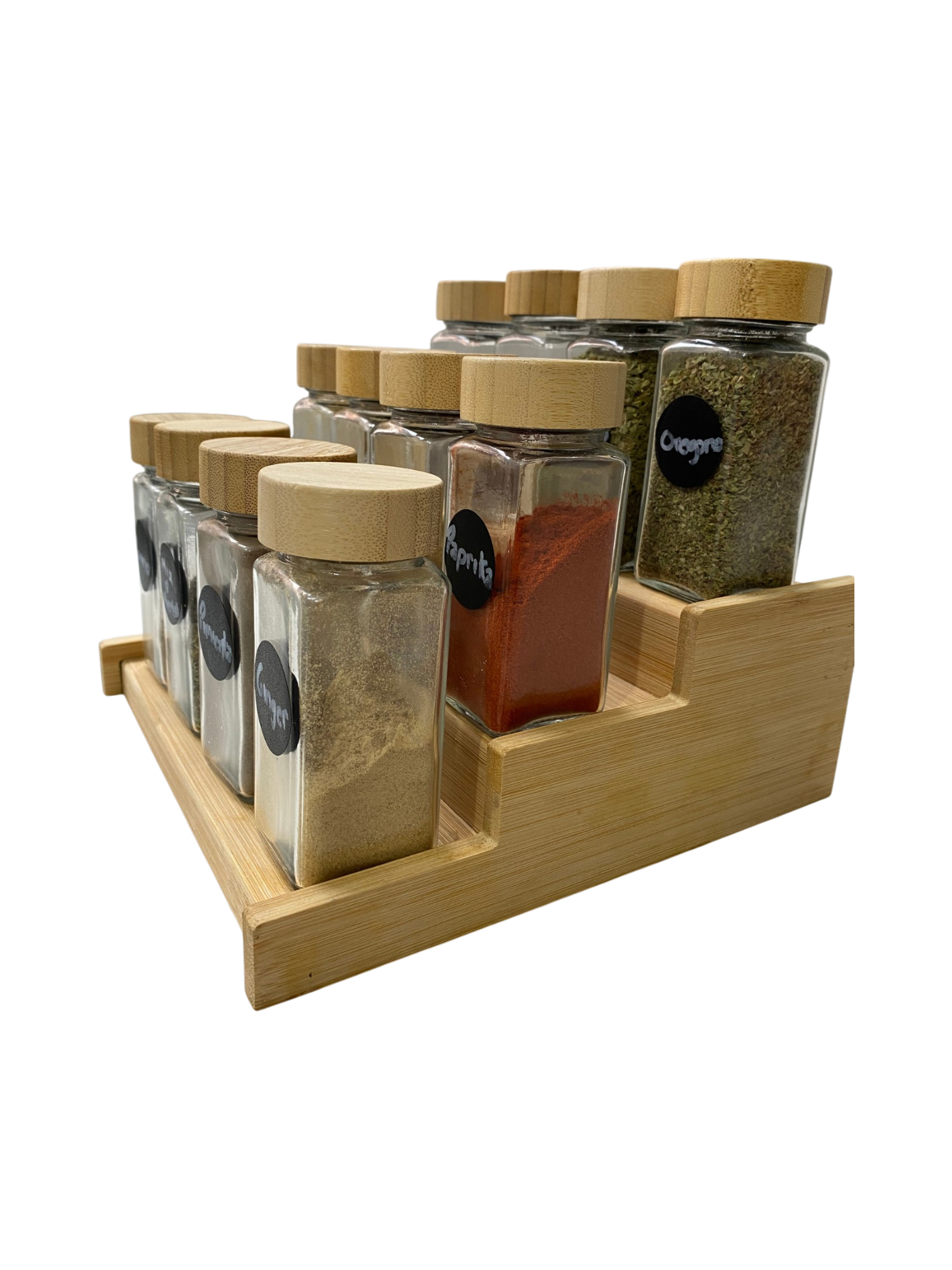 Kit Especias Organizadas | 12 Especieros + Base Expandible