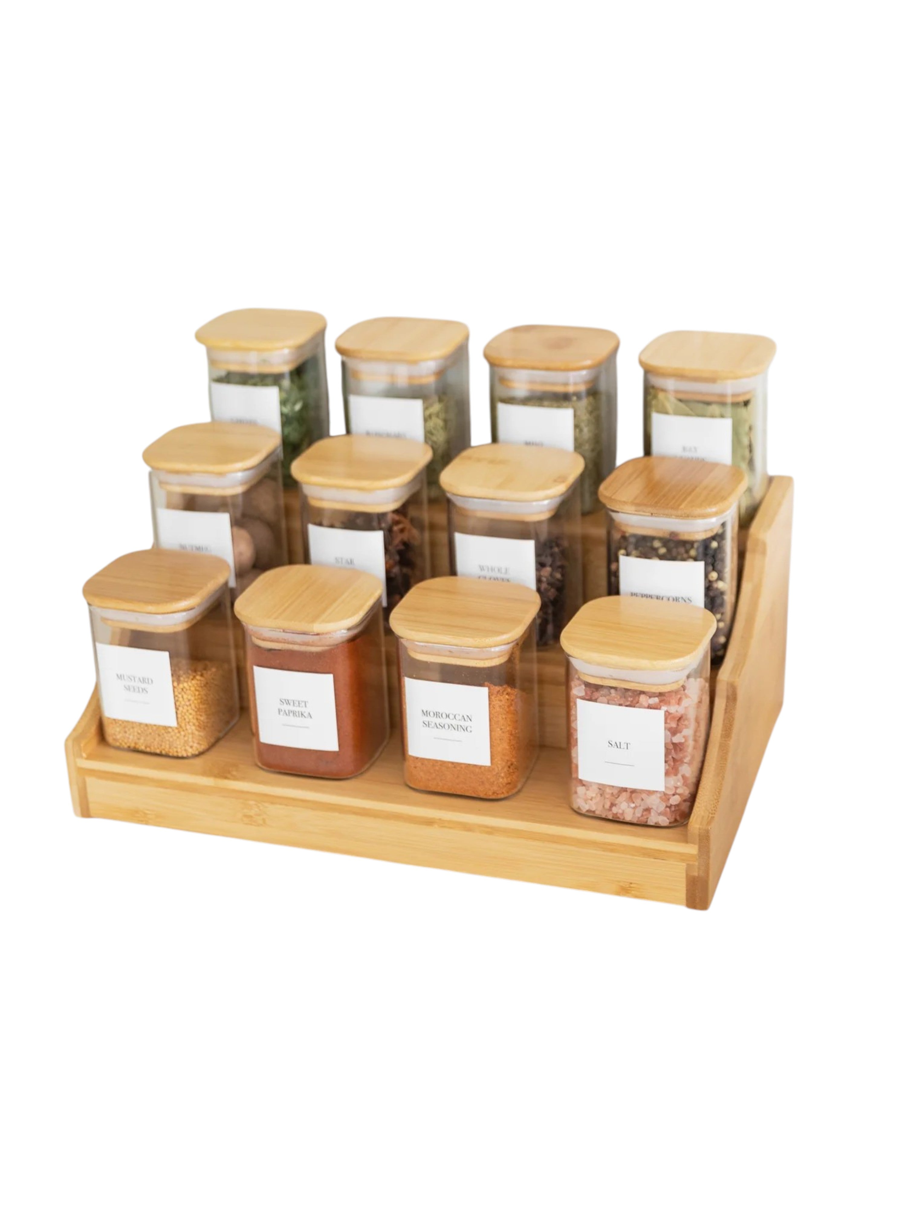 Kit Especias Organizadas | 12 Especieros + Base Expandible